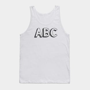 ABC <\\> Typography Design Tank Top